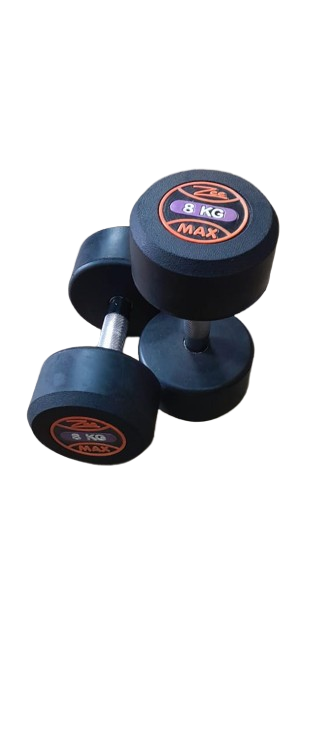 2 KG Rubber Coated Rubber Coated Dumbbells – Pair